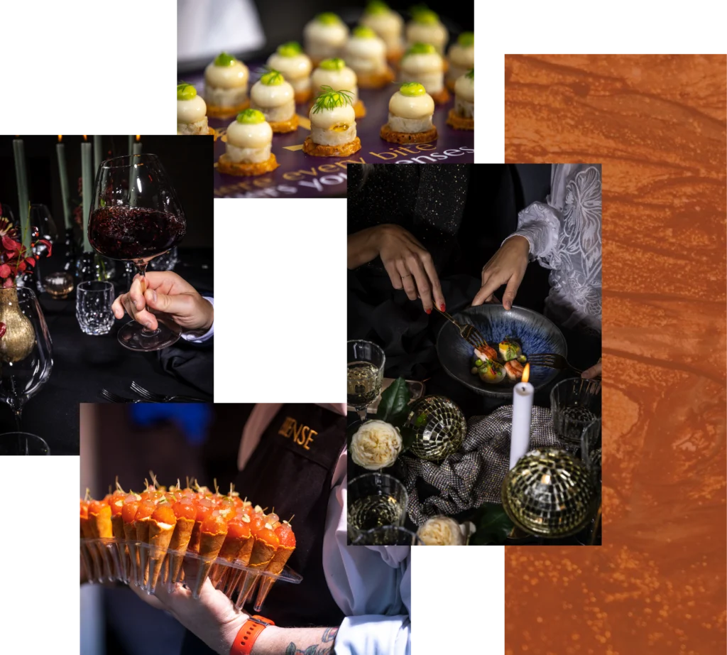Culinaire event catering met stijlvolle presentatie, verzorgd door Essense Events - holidays