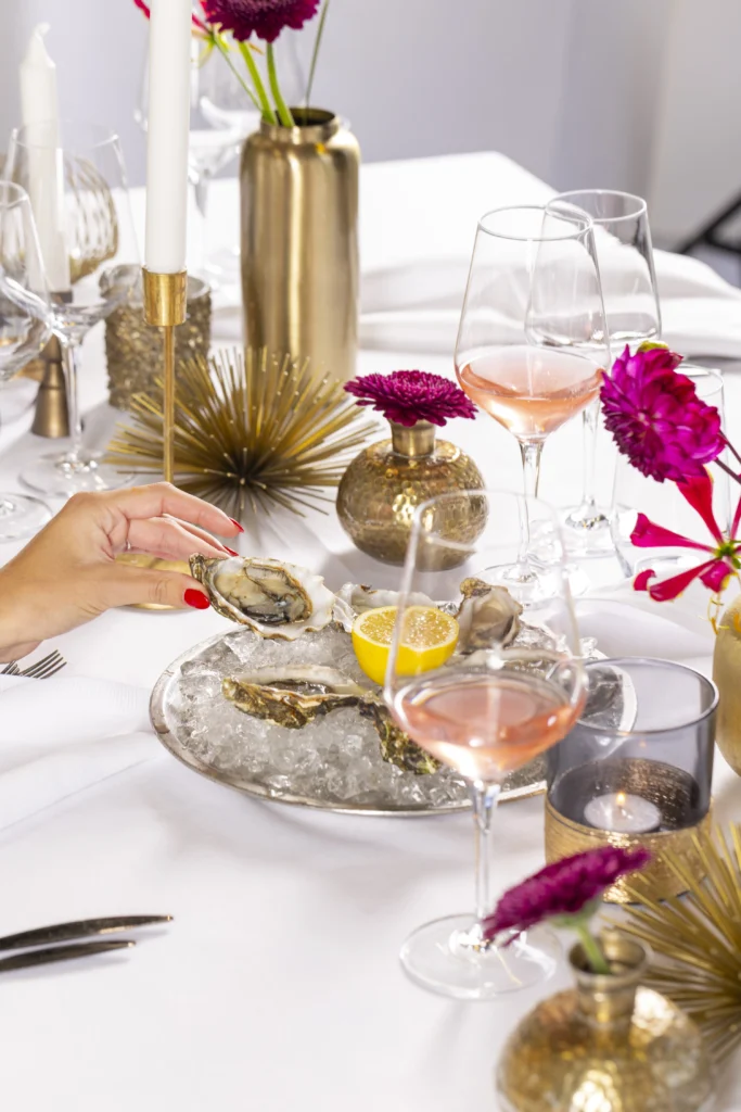 Culinaire event catering met stijlvolle presentatie, verzorgd door Essense Events